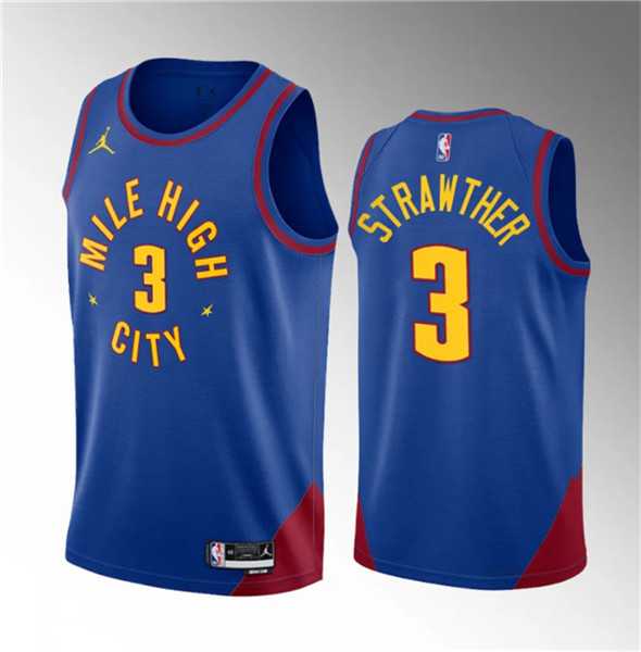 Men's Denver Nuggets #3 Julian Strawther Blue 2023 Draft Statement Edition Stitched Basketball Jersey,We sell and wholesale Men's Denver Nuggets #3 Julian Strawther Blue 2023 Draft Statement Edition Stitched Basketball Jersey on line form chian!